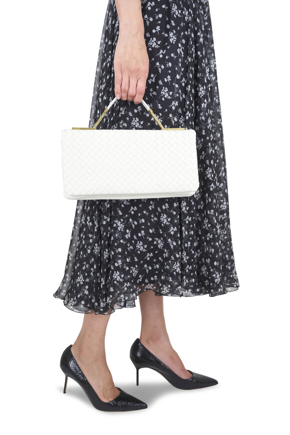 Bottega Veneta The 70 Alabaster Intrecciato Leather Bag - view 2
