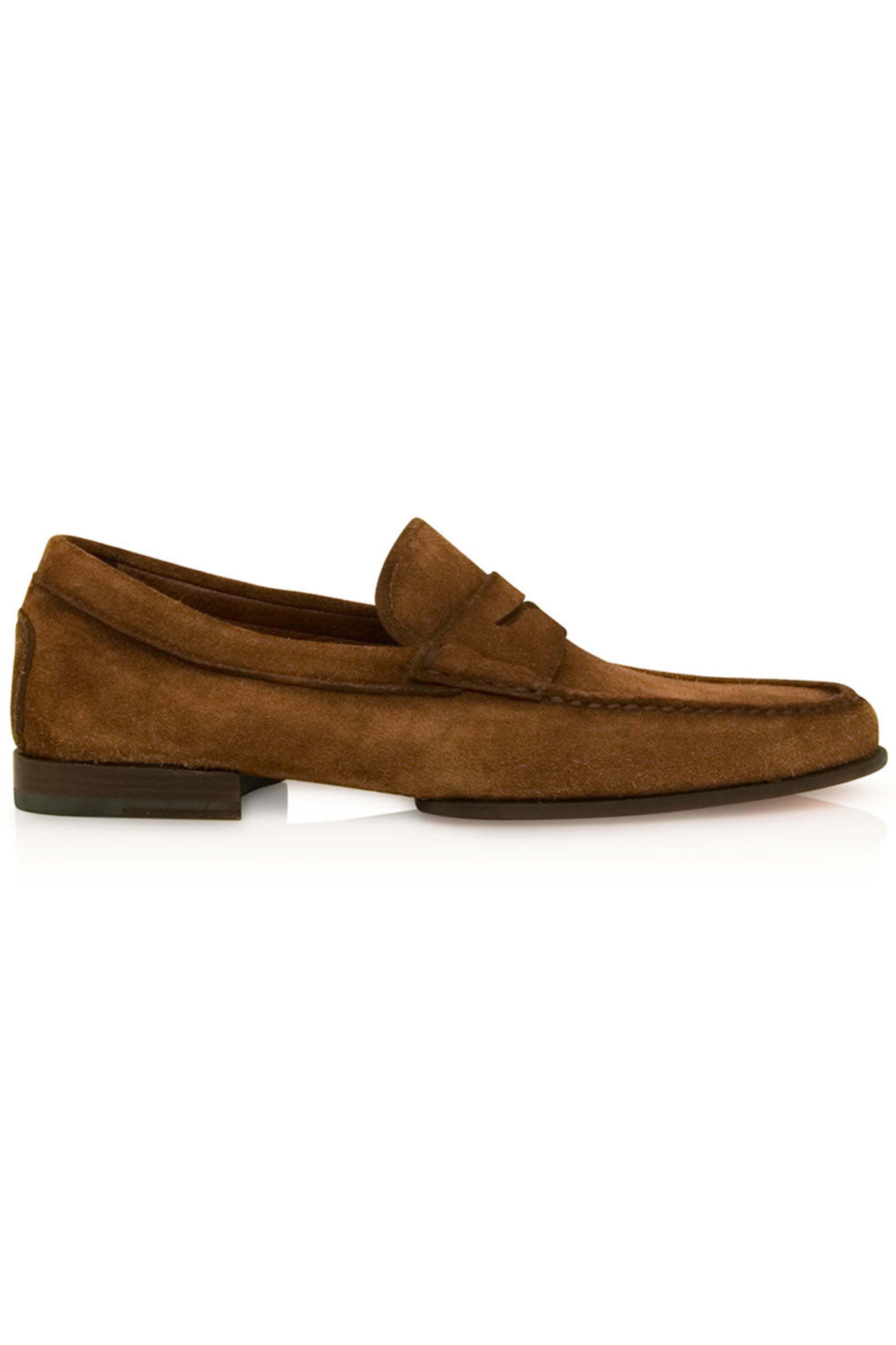 Santoni - Dousing Suede Loafer in Brown