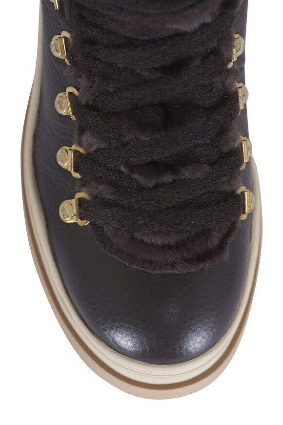 Bogner Arosa Dark Brown Leather Short Boot - view 4