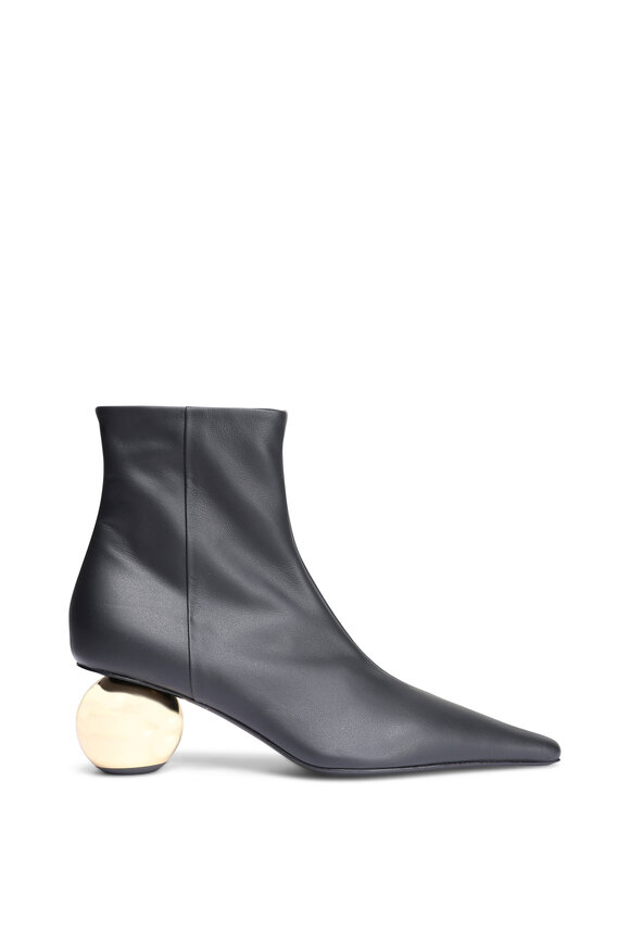 Marni Black Leather Ankle Boot - view 2
