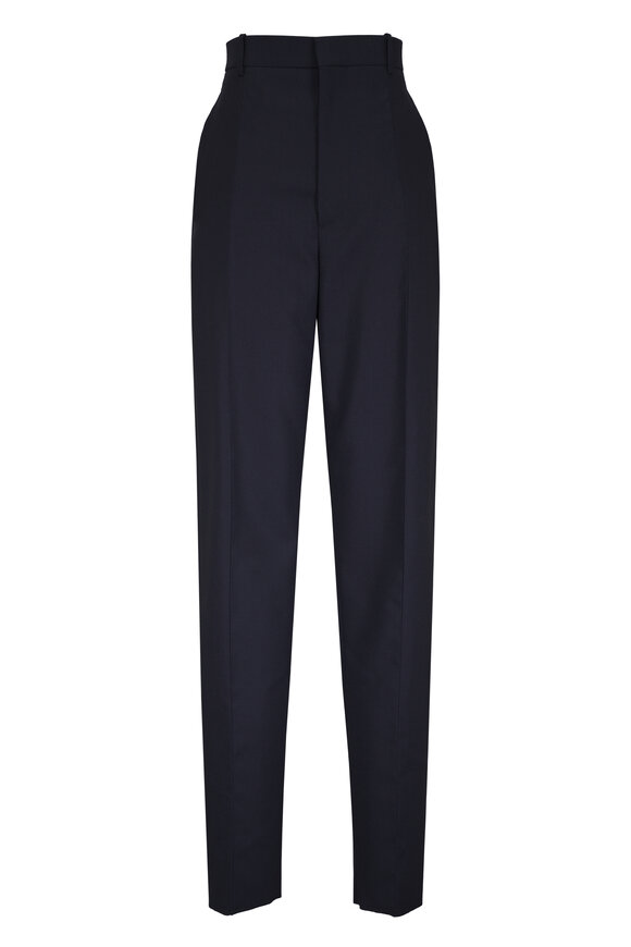 Bottega Veneta Midnight Wool Grain De Poudre Pant - view 1