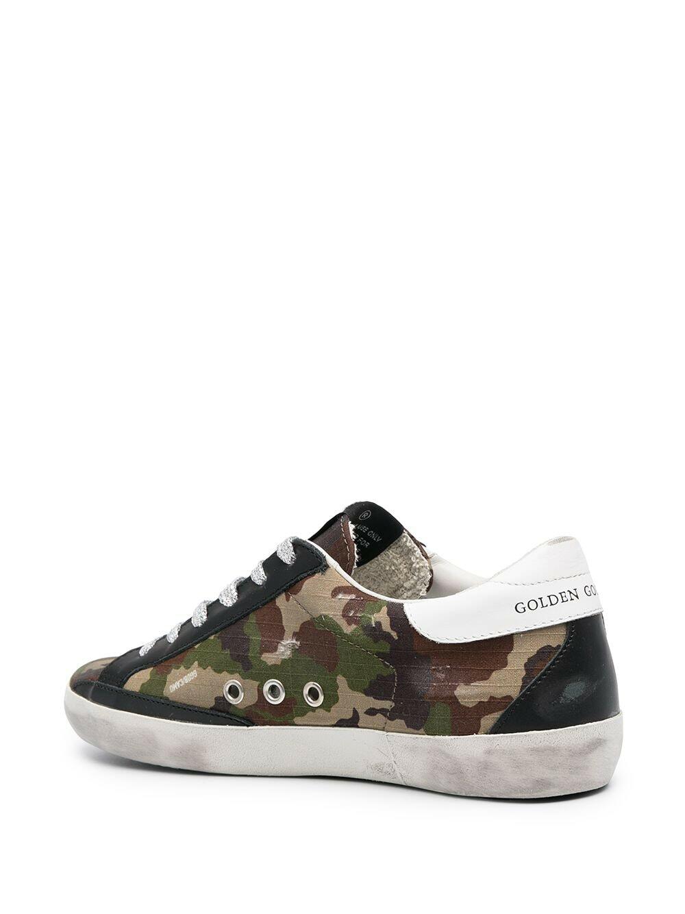 Golden Goose - Super-Star Camo Pink Star & White Heel Sneaker