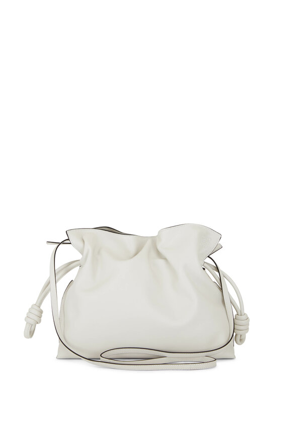 Loewe - Flamenco Soft White Leather Clutch