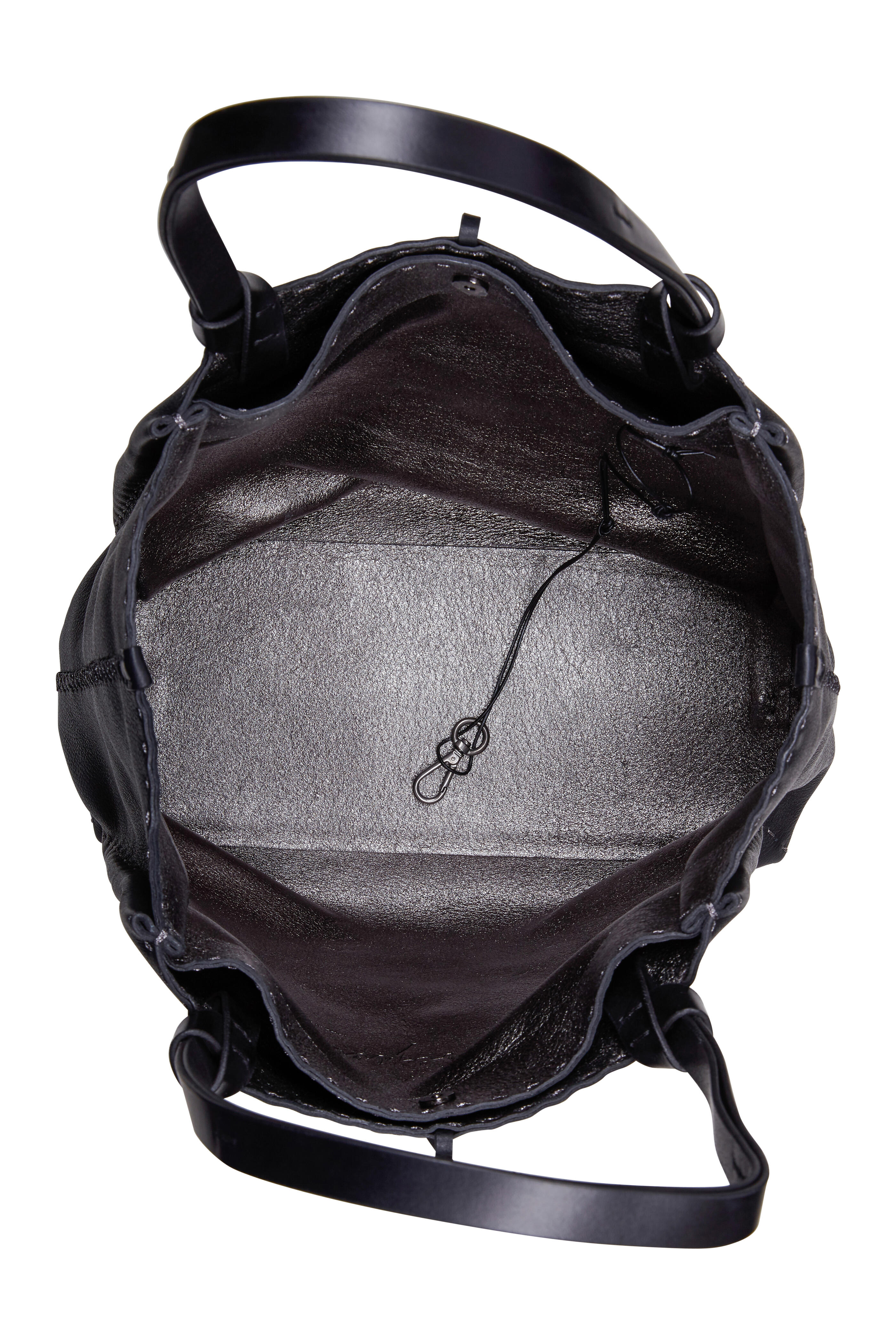 Henry Beguelin Shopping Pocket S White with Raffia Strap
