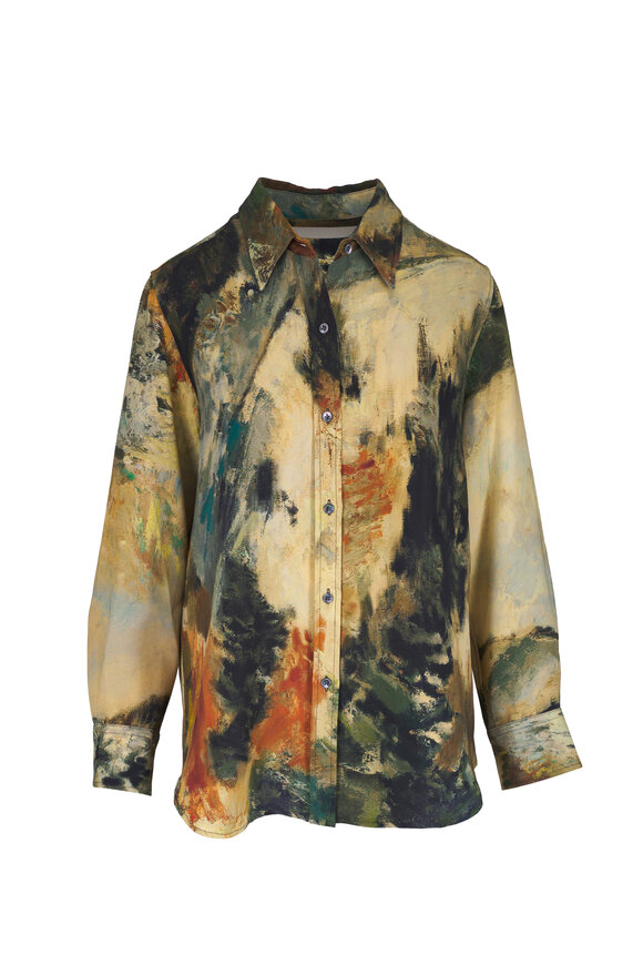 Libertine Modernist Landscape Classic Button Up Shirt