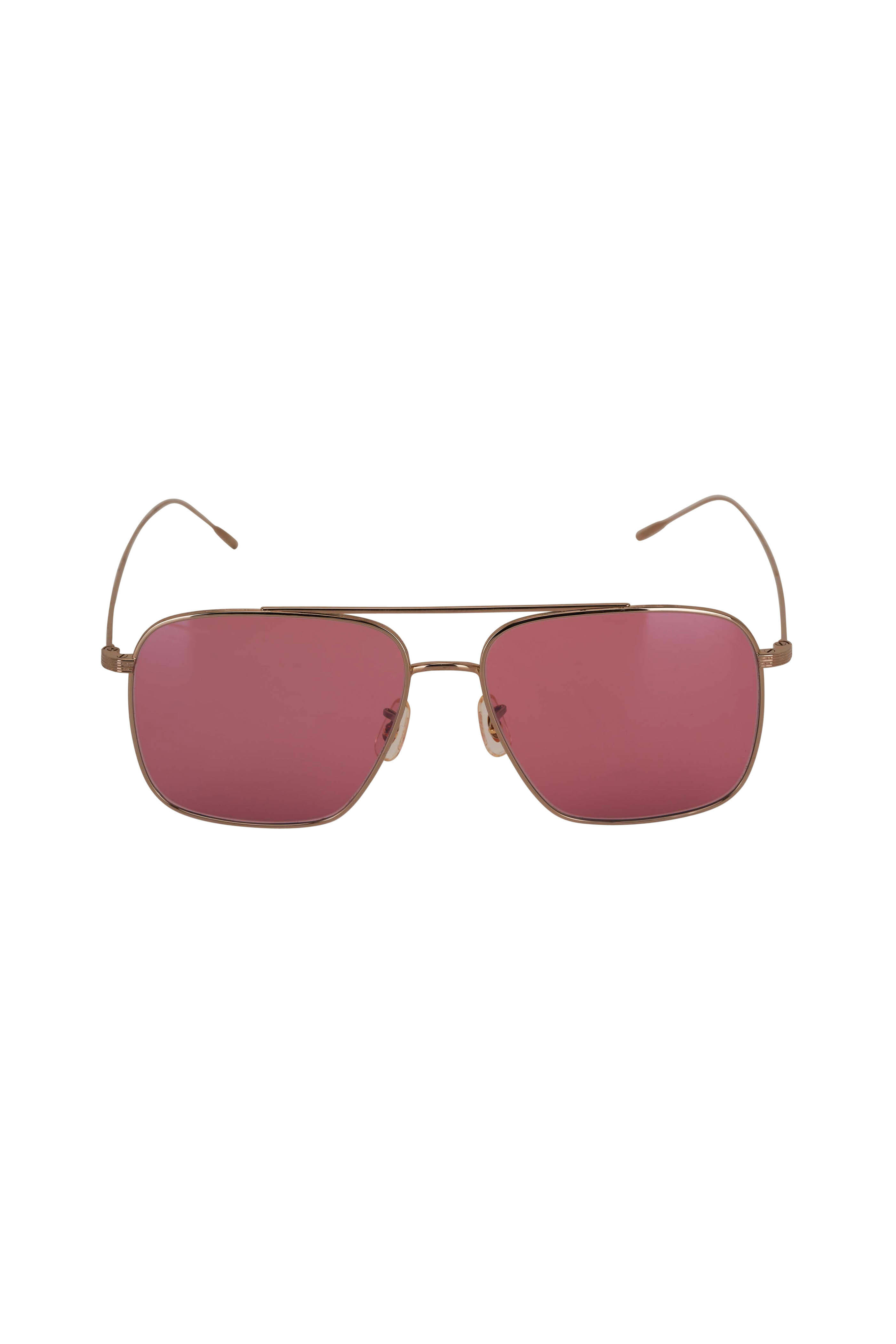Oliver Peoples - Dresner Gold & Magenta Photocromatic Sunglasses display picture 3