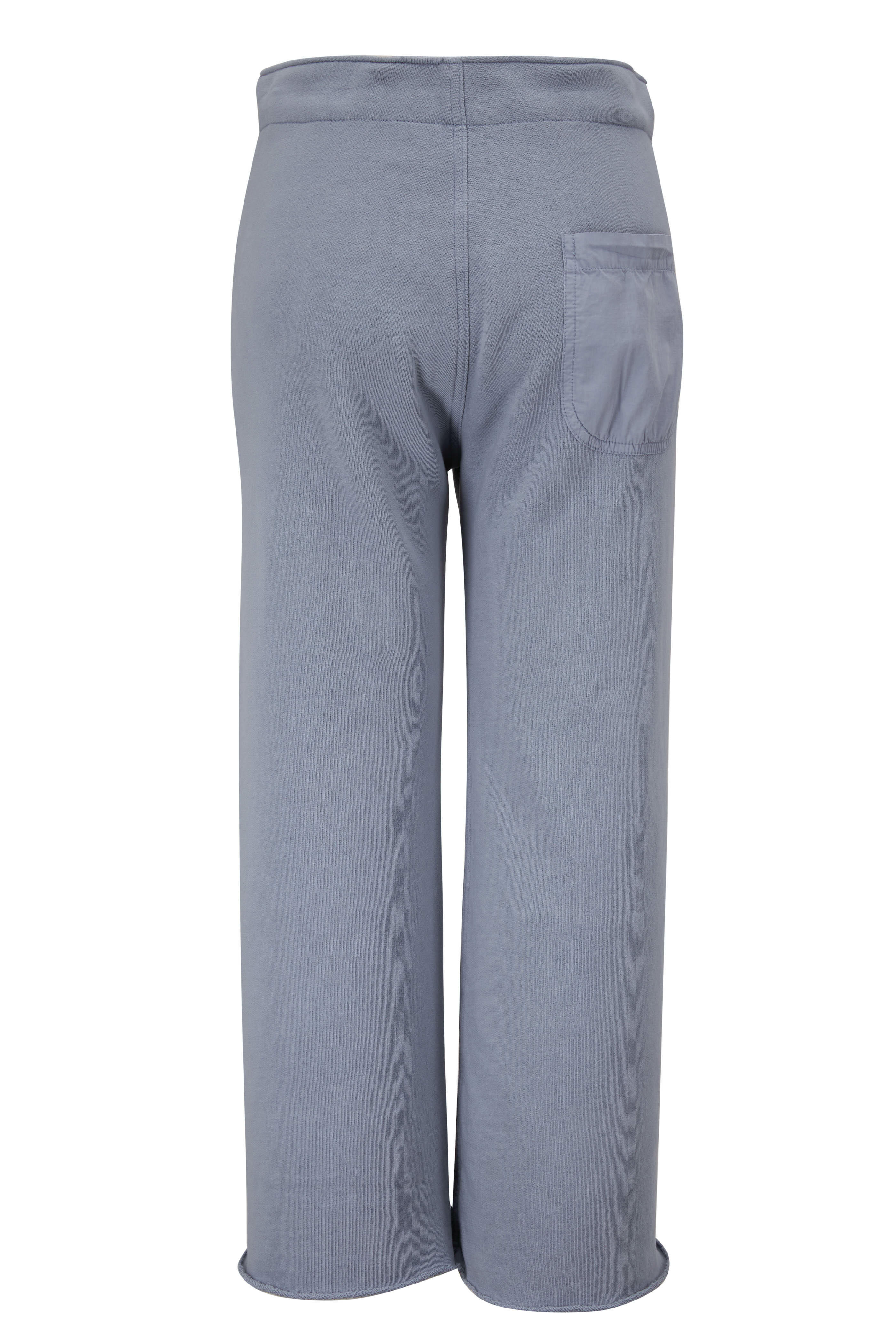Nili Lotan - Kiki Slate Blue Cropped Sweatpant
