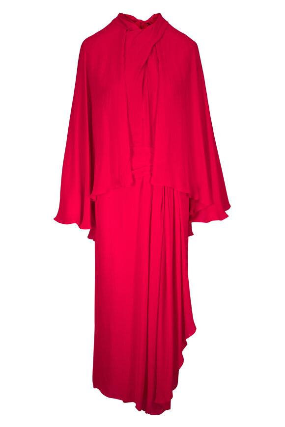Dolce & Gabbana - Charmeuse Cherries Print Silk Midi Dress