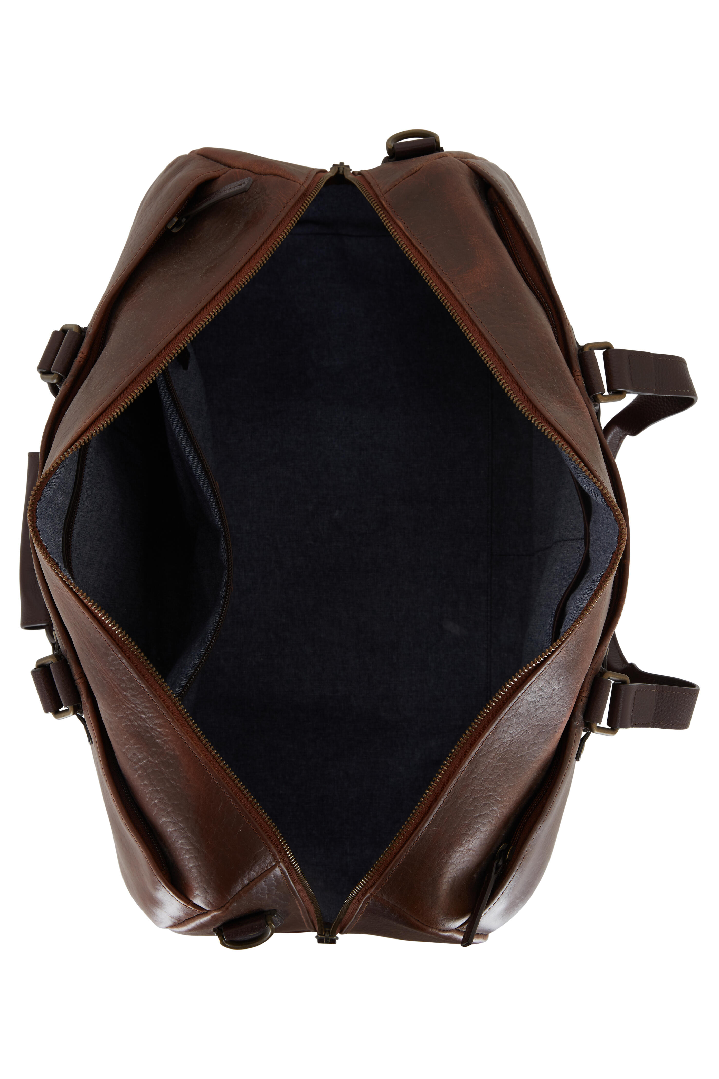 Trask Jackson Dark Brown Leather Duffle Mitchell Stores