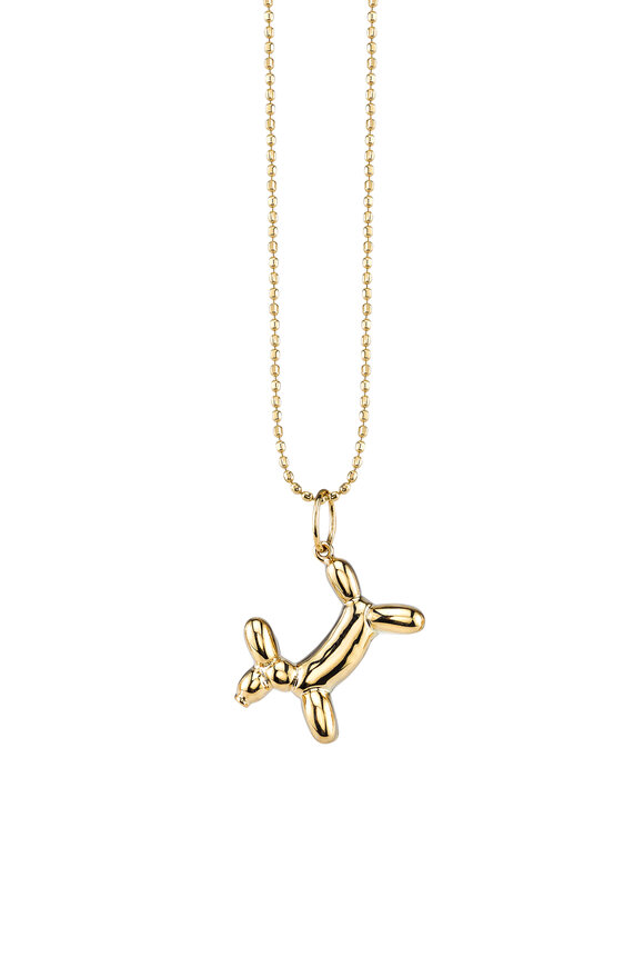 Sydney Evan 14k Yellow Gold Balloon Dog Charm Pendant