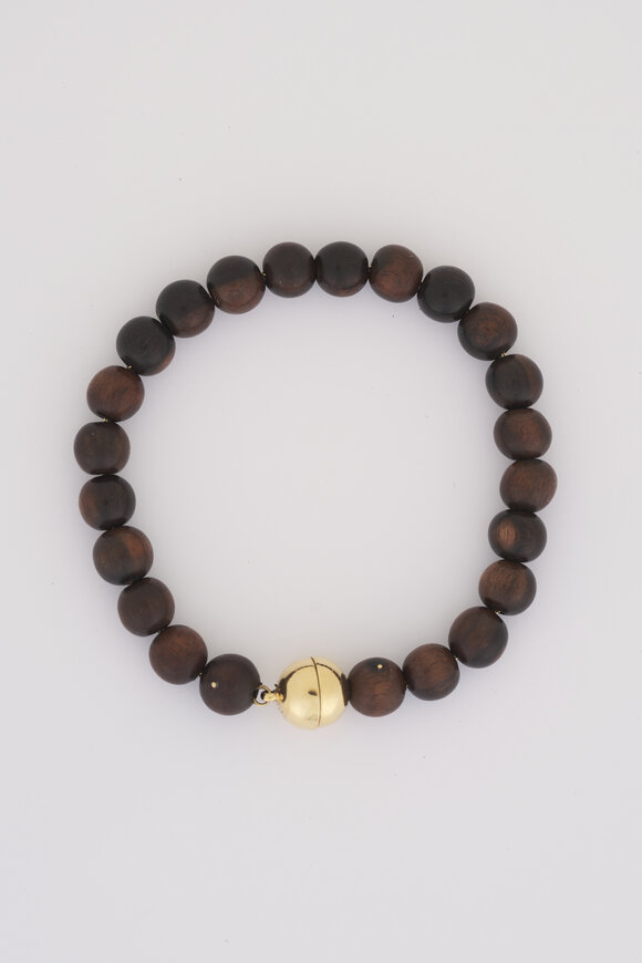 Maria Canale 18k Yellow Gold & Wood Bracelet