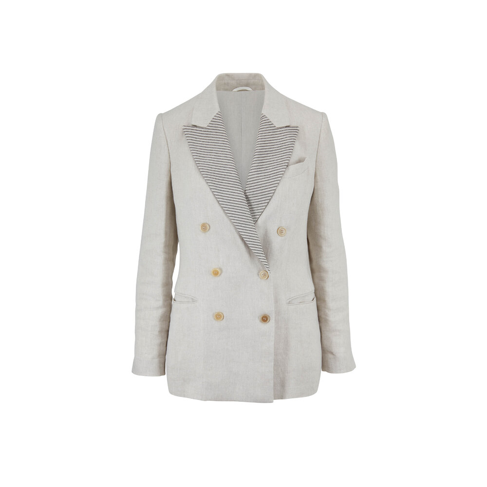 BRUNELLO CUCINELLI アイボリー ジャケット 42 BRUNELLO CUCINELLI アイボリー ジャケット 42 Brunello