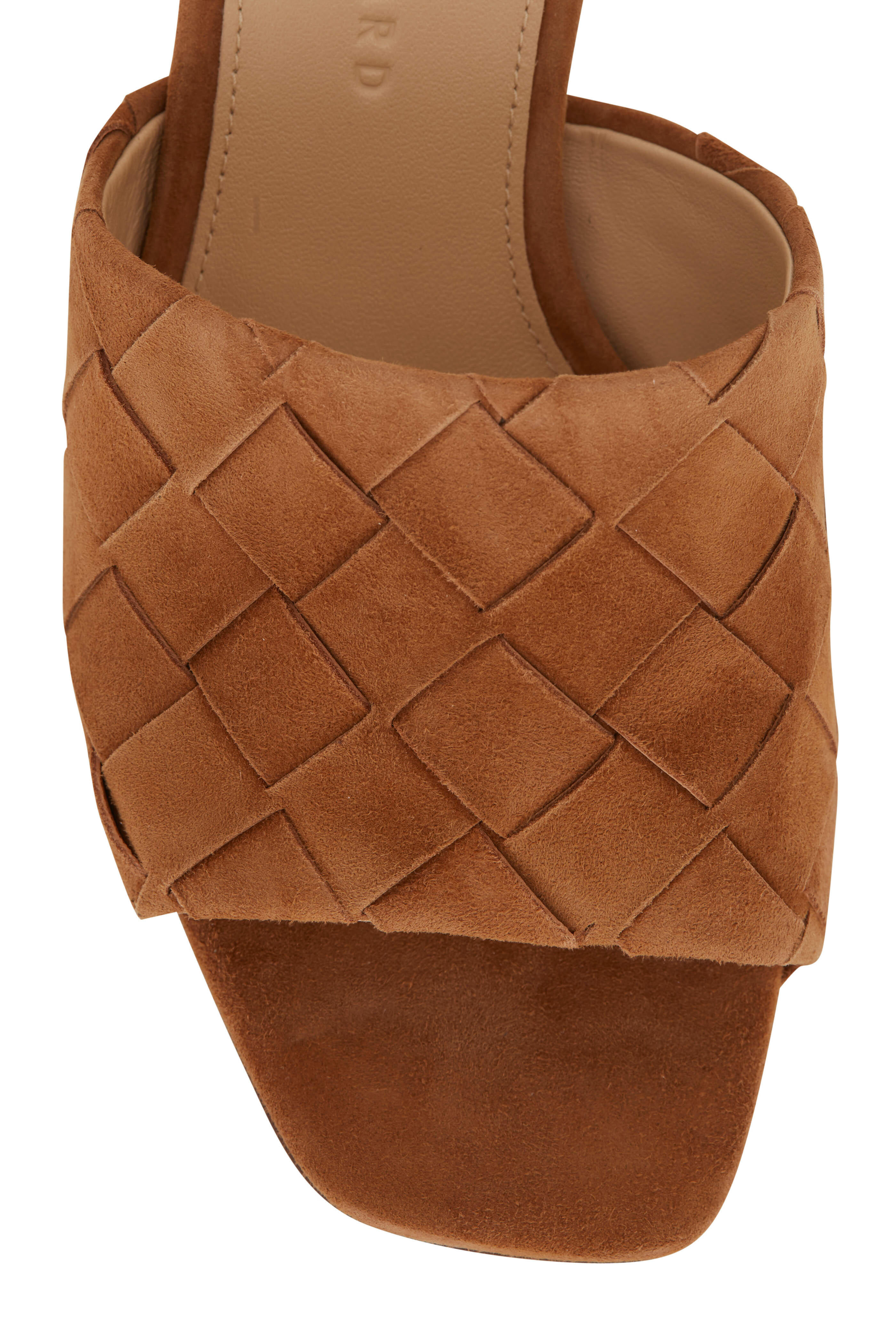 Veronica Beard - Kiele Pecan Woven Suede Mule
