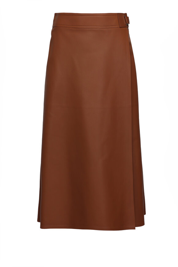 ★SCULPTOR★ Velour Mini Skirt Brown SC22A466BR Vince - Camarillo Suede Belted Mini Skirt | Mitchell Stores