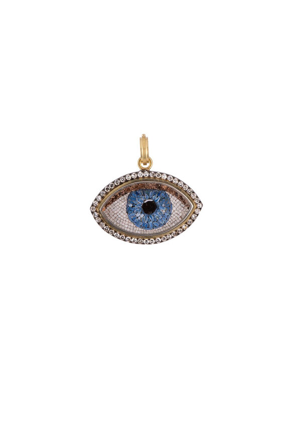 Sylva & Cie Mosaic Evil Eye Pendant - view 1