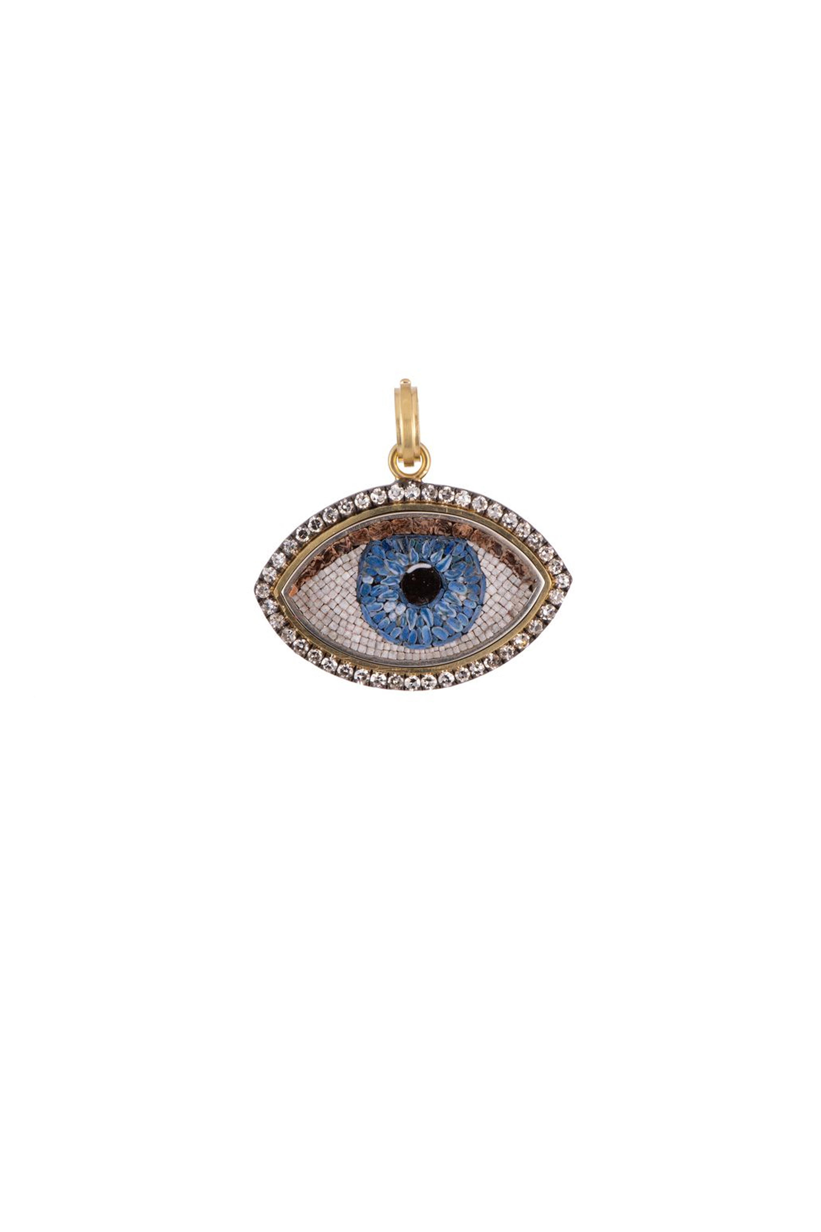 Sylva & Cie - Mosaic Evil Eye Pendant - view 1