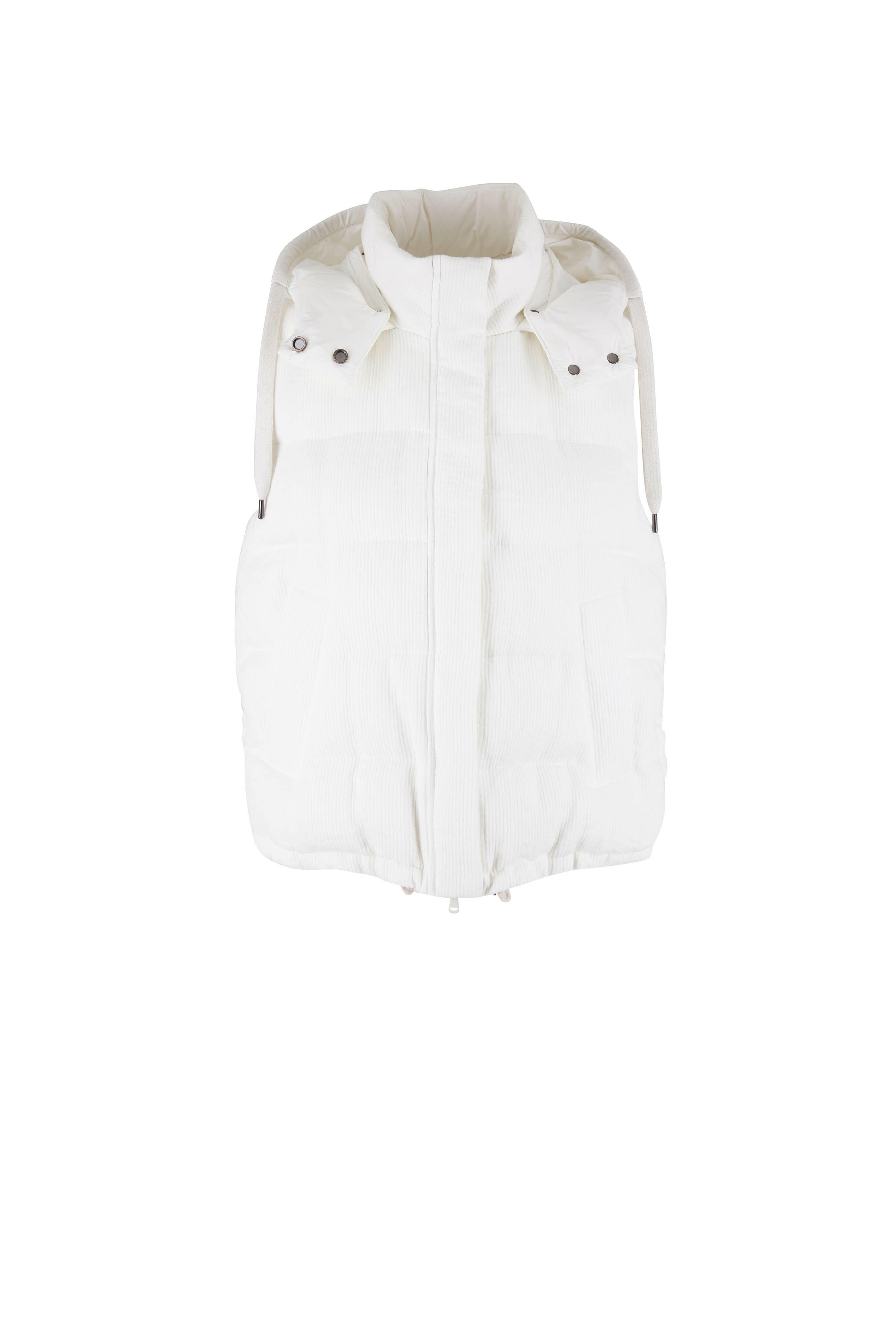 アウターその他 BRUNELLO CUCINELLI Woman Waistcoat White MG9277778 C7220 Sleeveless down jacket – Lord & Taylor