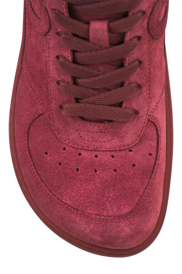 Loewe Jambo Burnt Red Suede Sneaker - view 5