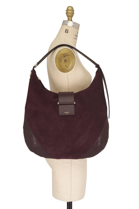 Jimmy Choo Medium Bar Suede Hobo - view 5