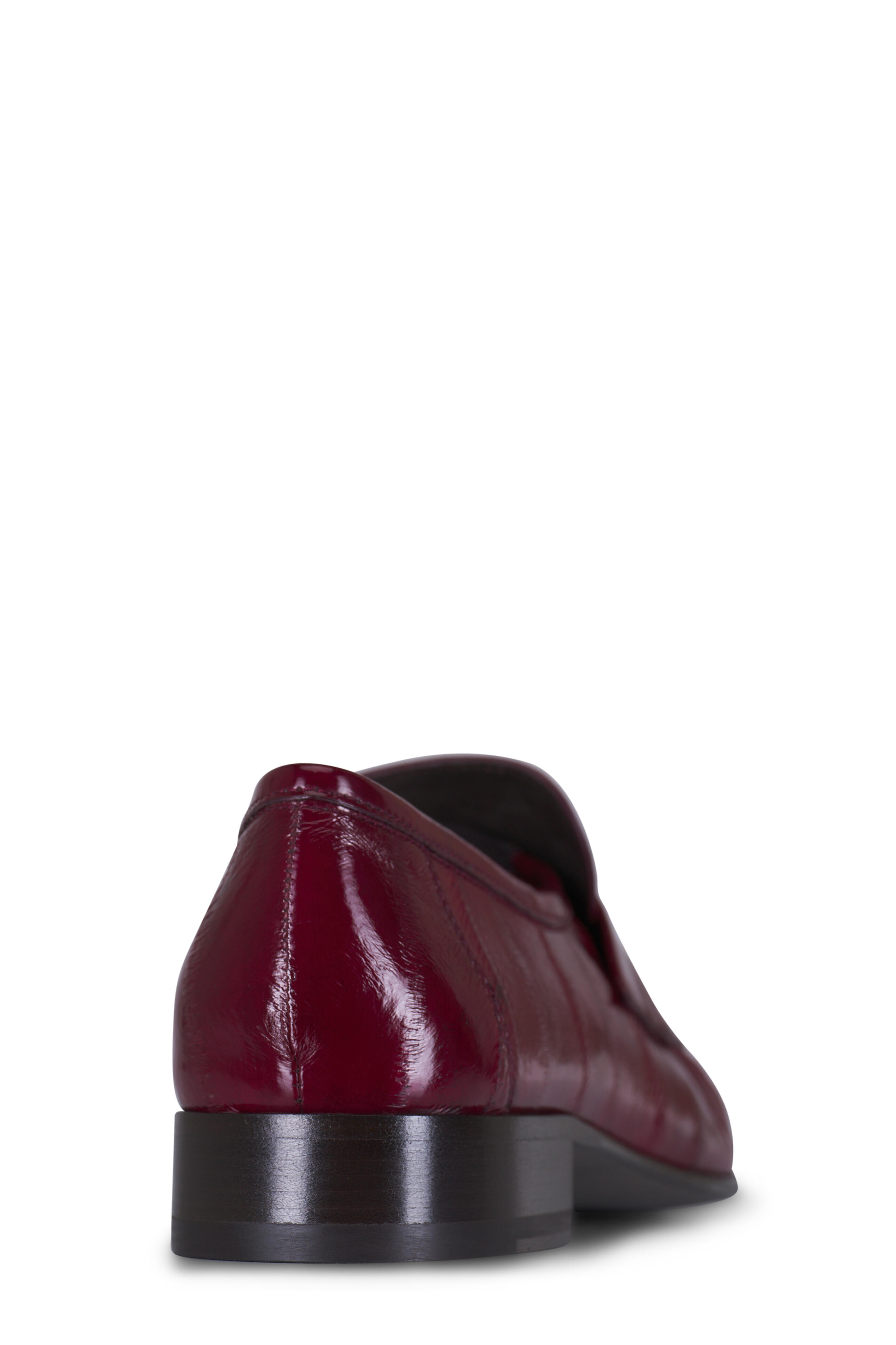 The Row - Rouge Leather Soft Loafer
