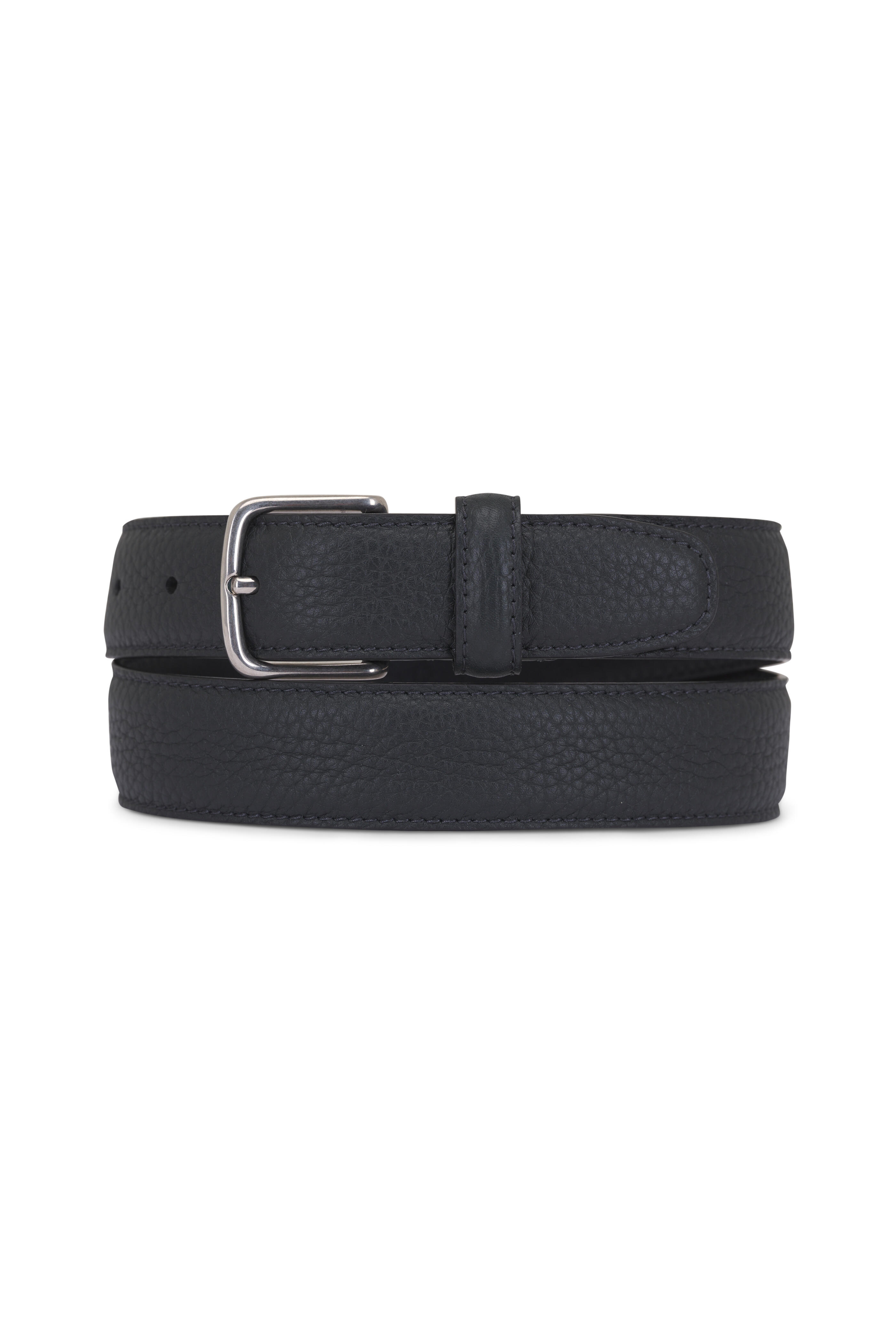 The Row - Dark Pine Leather Classic Belt