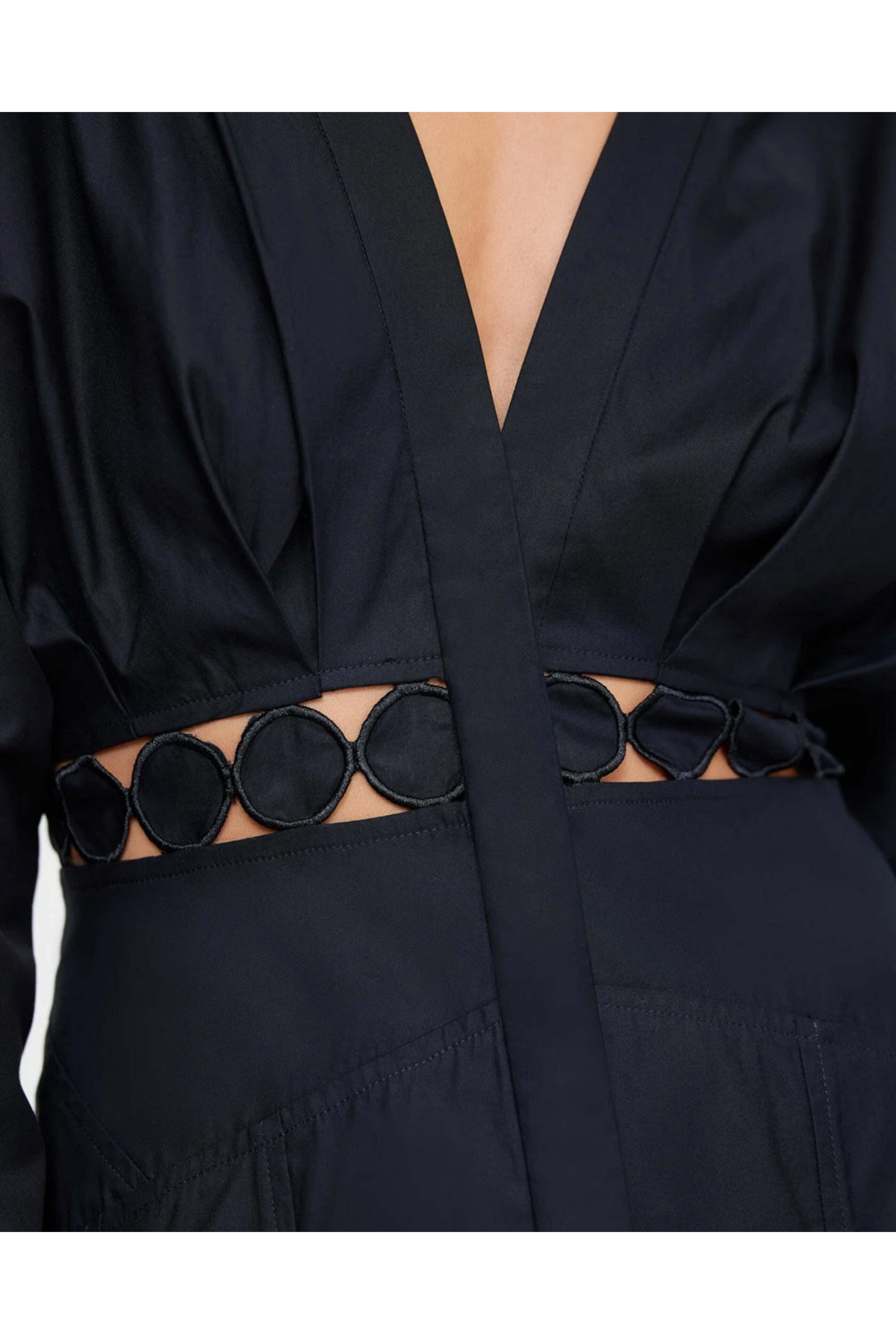 Acler - Black Keeling Mini Dress