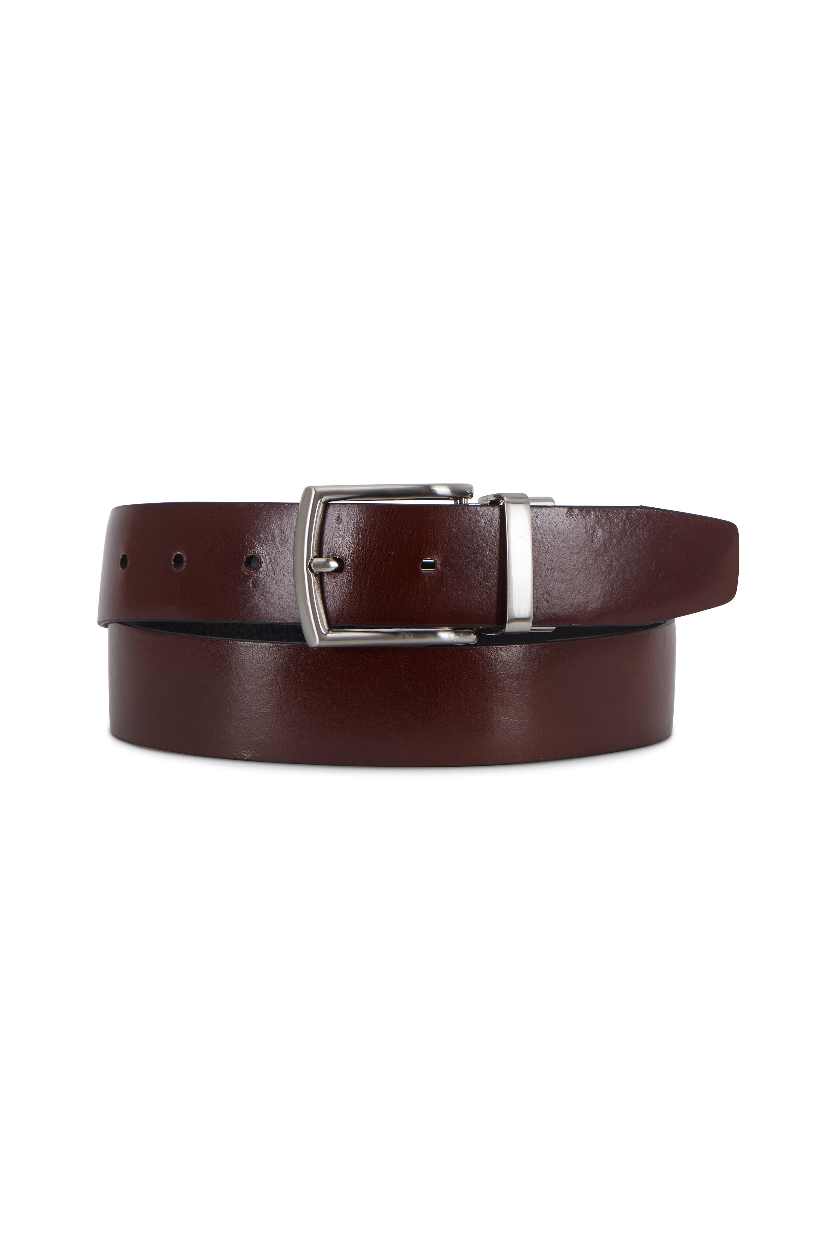 Reversible Black to Brown Italian Leather Belt by Torino