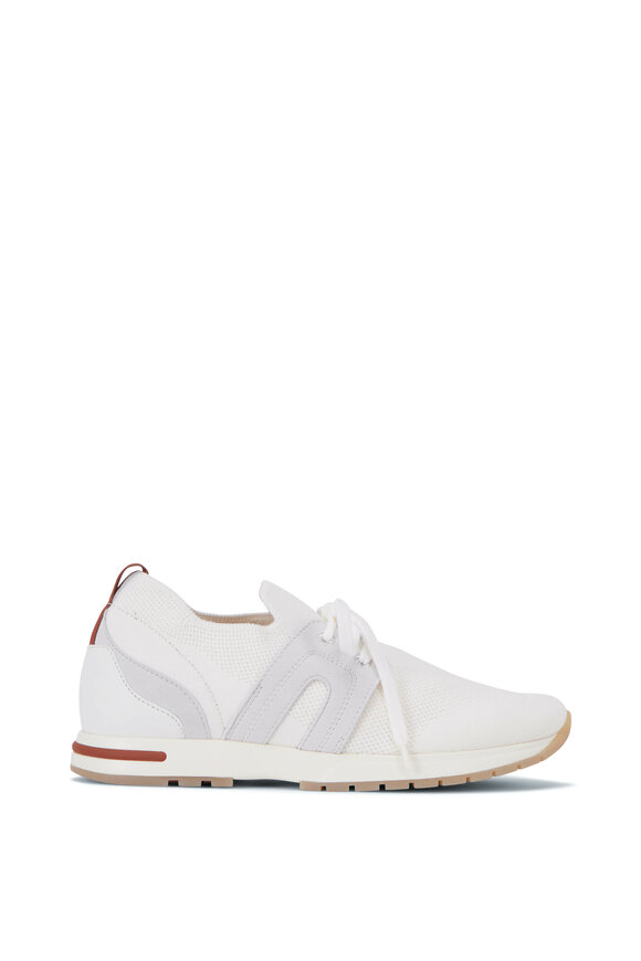Loro Piana White Flexy Walk Lady Wish Sneaker - view 3