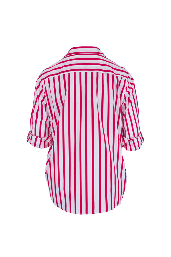 Frank & Eileen Eileen White & Red Stripe Relaxed Button-Up Shirt - view 2