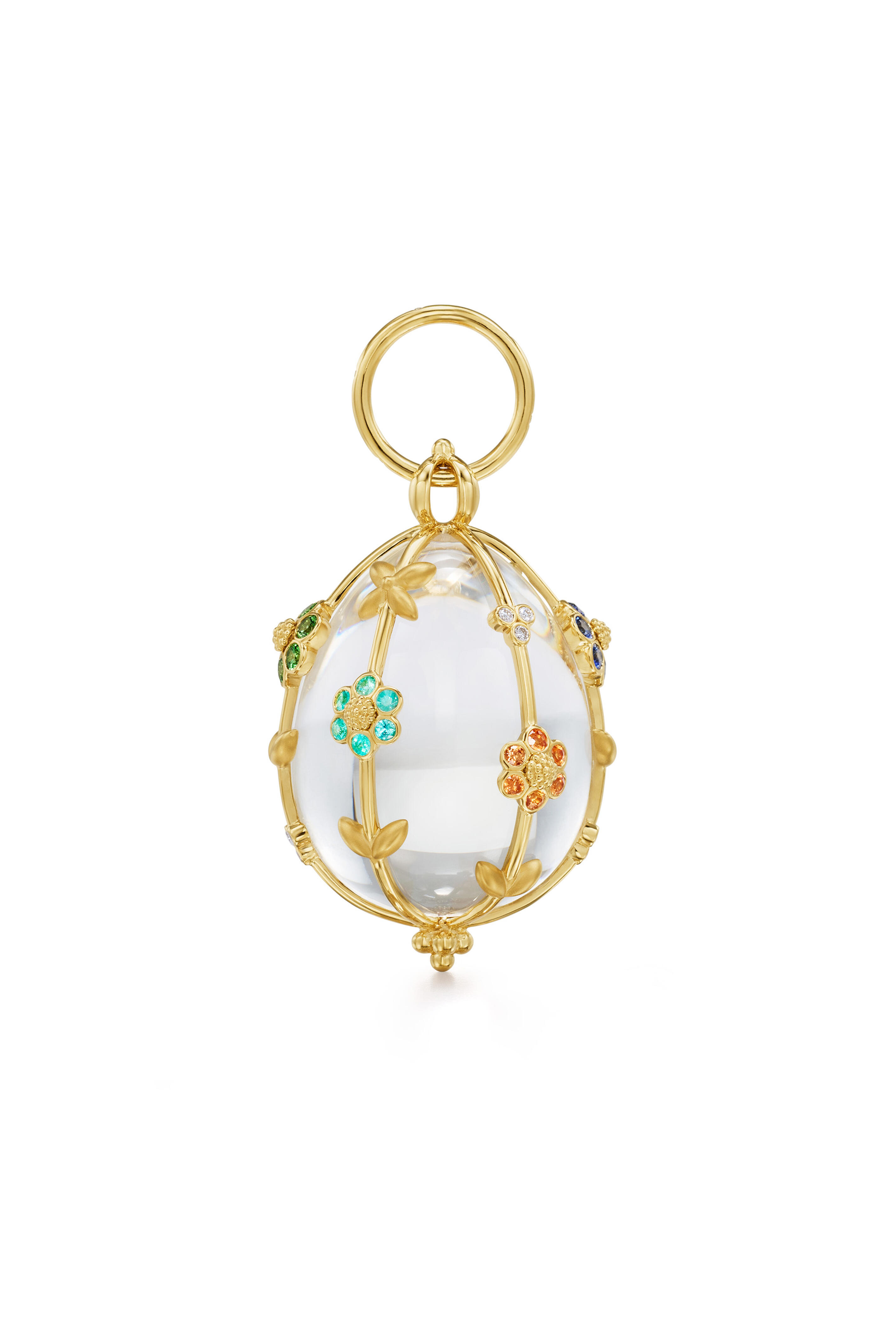 Temple St. Clair - 18k Gold Large Rainbow Fiori Amulet