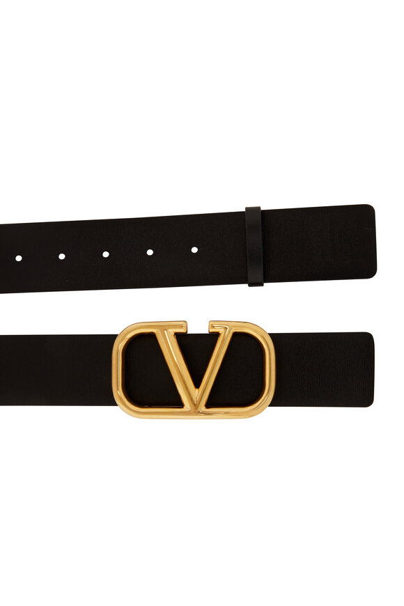 Valentino Garavani - Seleria & Black VLogo Reversible Belt