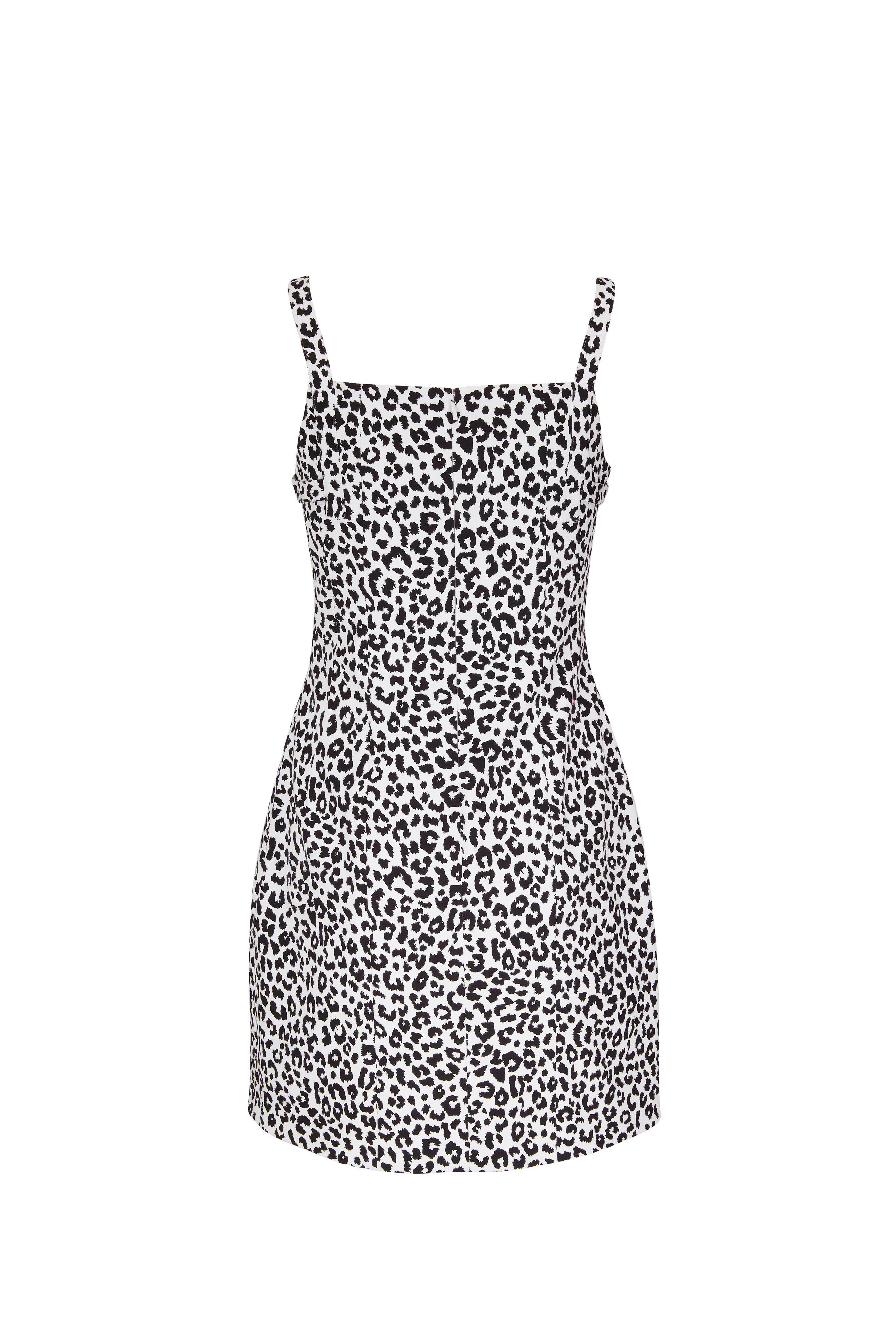 Adam Lippes - Black & White Cotton Twill Sheath Dress