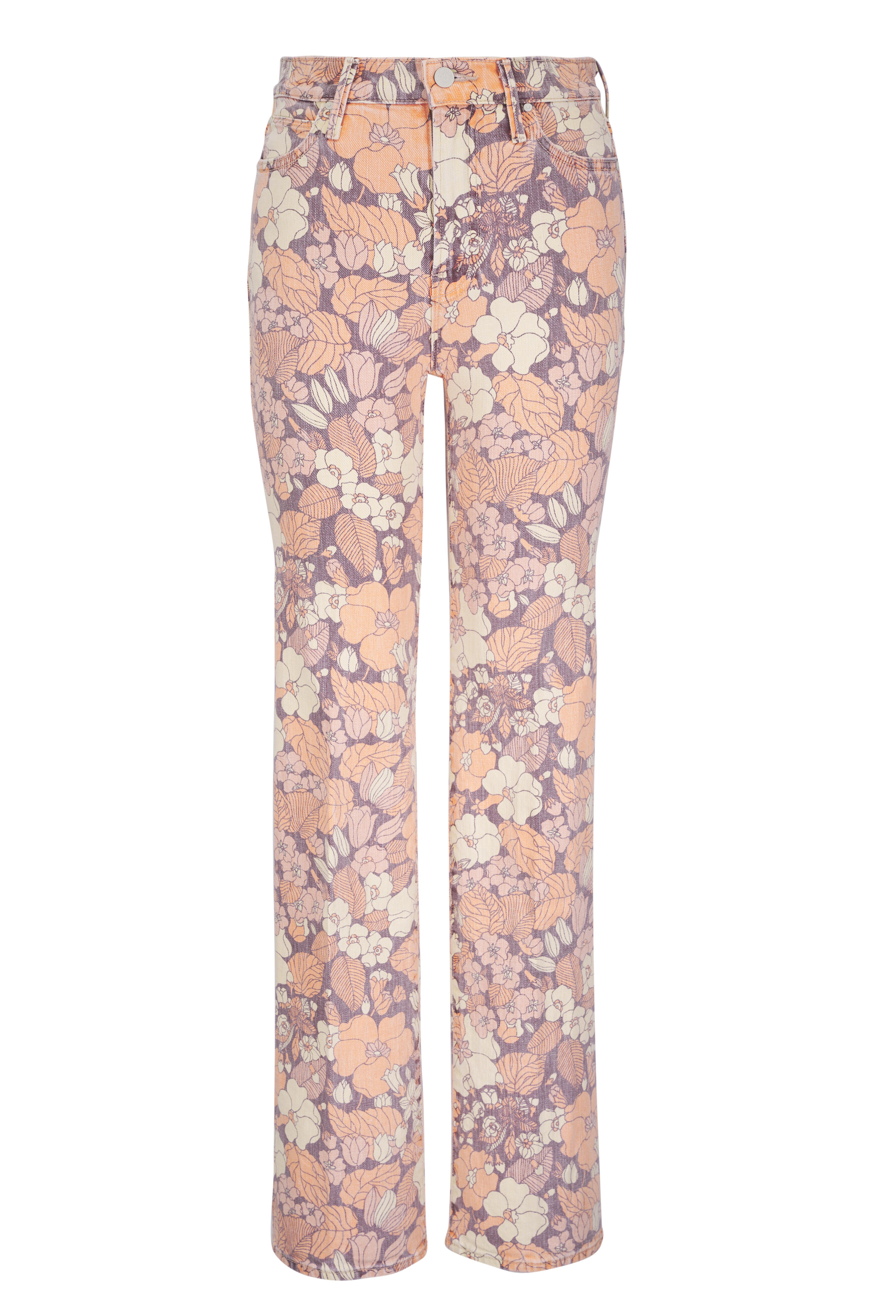 Mother - The Kick It Orange Blossom Straight Leg Jean