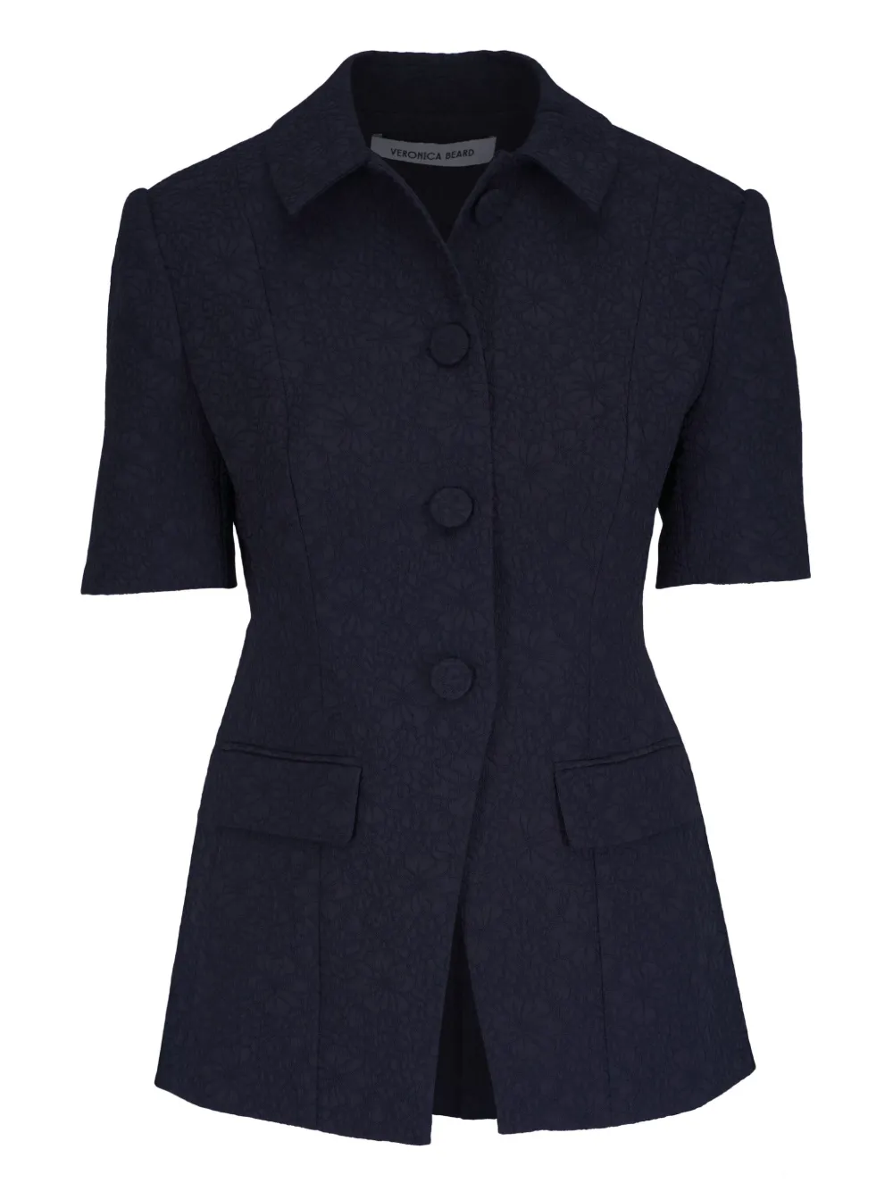 Veronica Beard - Bodie Navy Floral Jacquard Jacket