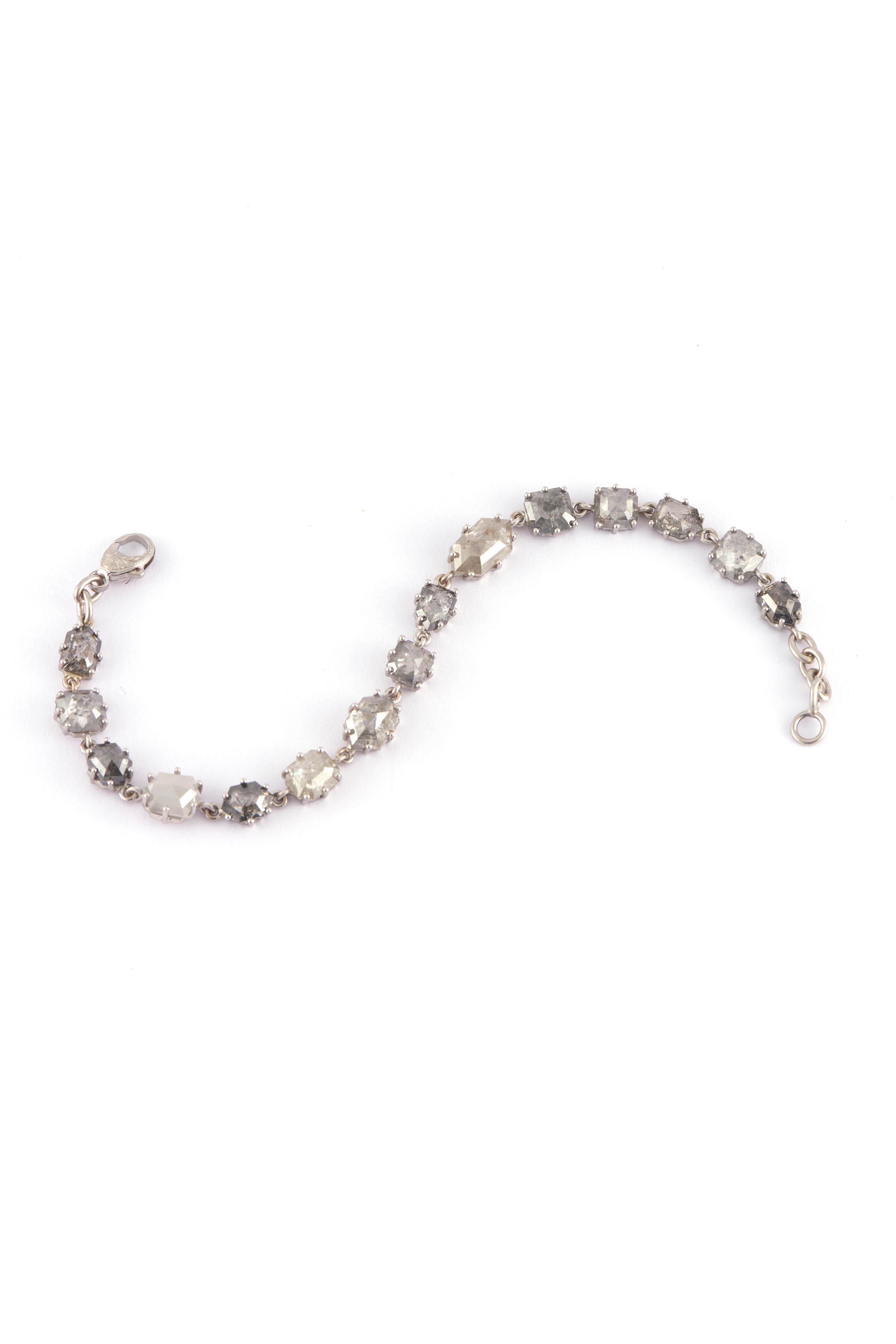 Sylva & Cie Salt & Pepper Tennis Bracelet Mitchell Stores