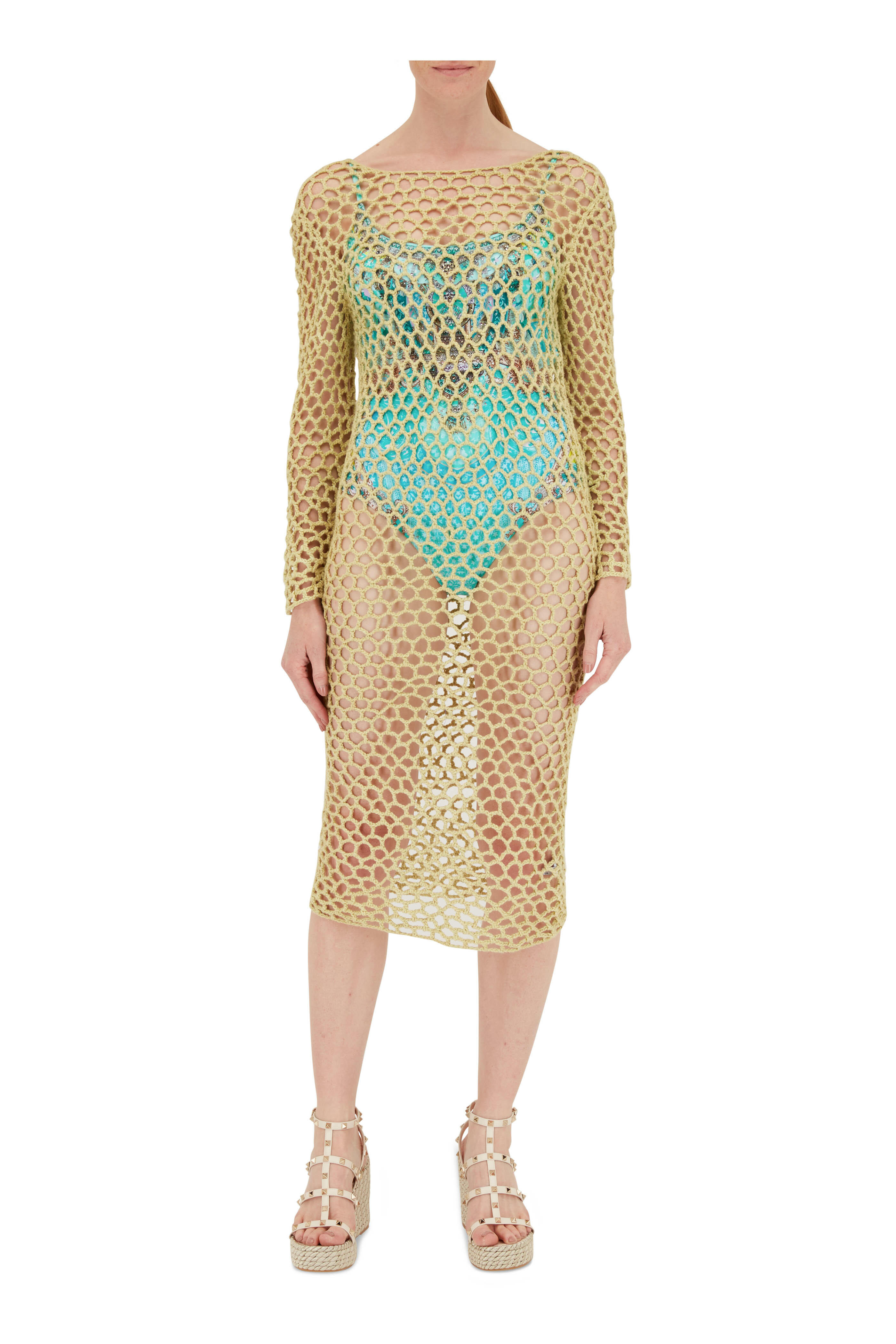 Camilla - Electric Blue Scoop Neck One Piece Swimsuit