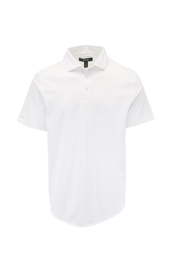 RLX Ralph Lauren White Tailored Fit Performance Polo