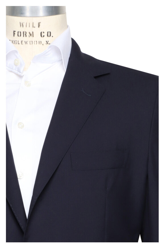 シーアイランドコットンCesare Attolini スミズーラネイビー Cesare Attolini - Navy Sea Island Cotton Suit | Mitchell Stores