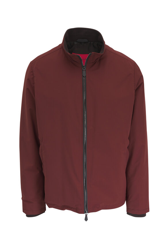 Isaia Stormsystem Rust Short Zip Jacket 