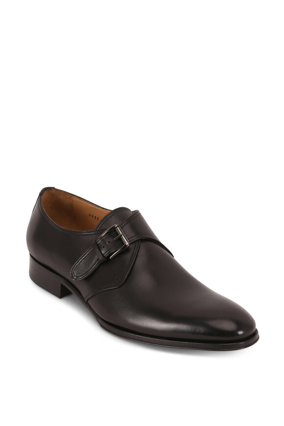To Boot New York - Conner Black Leather Monk Shoe 
