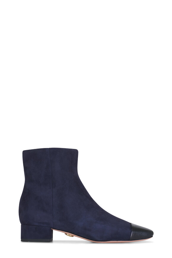 Veronica Beard - Cecile Indigo Cap Toe Boot, 30mm