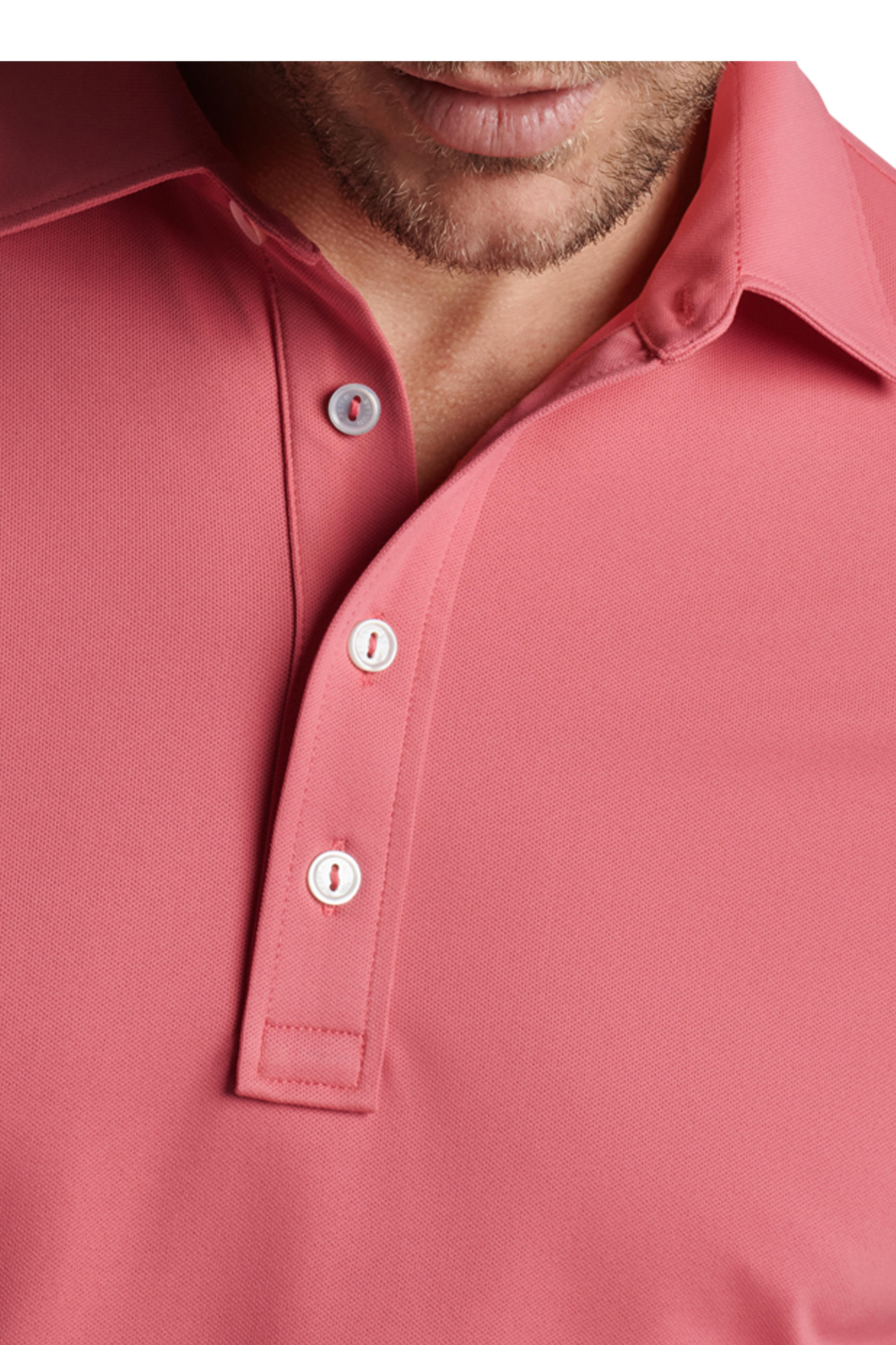Peter Millar - Soul Performance Cape Red Mesh Polo