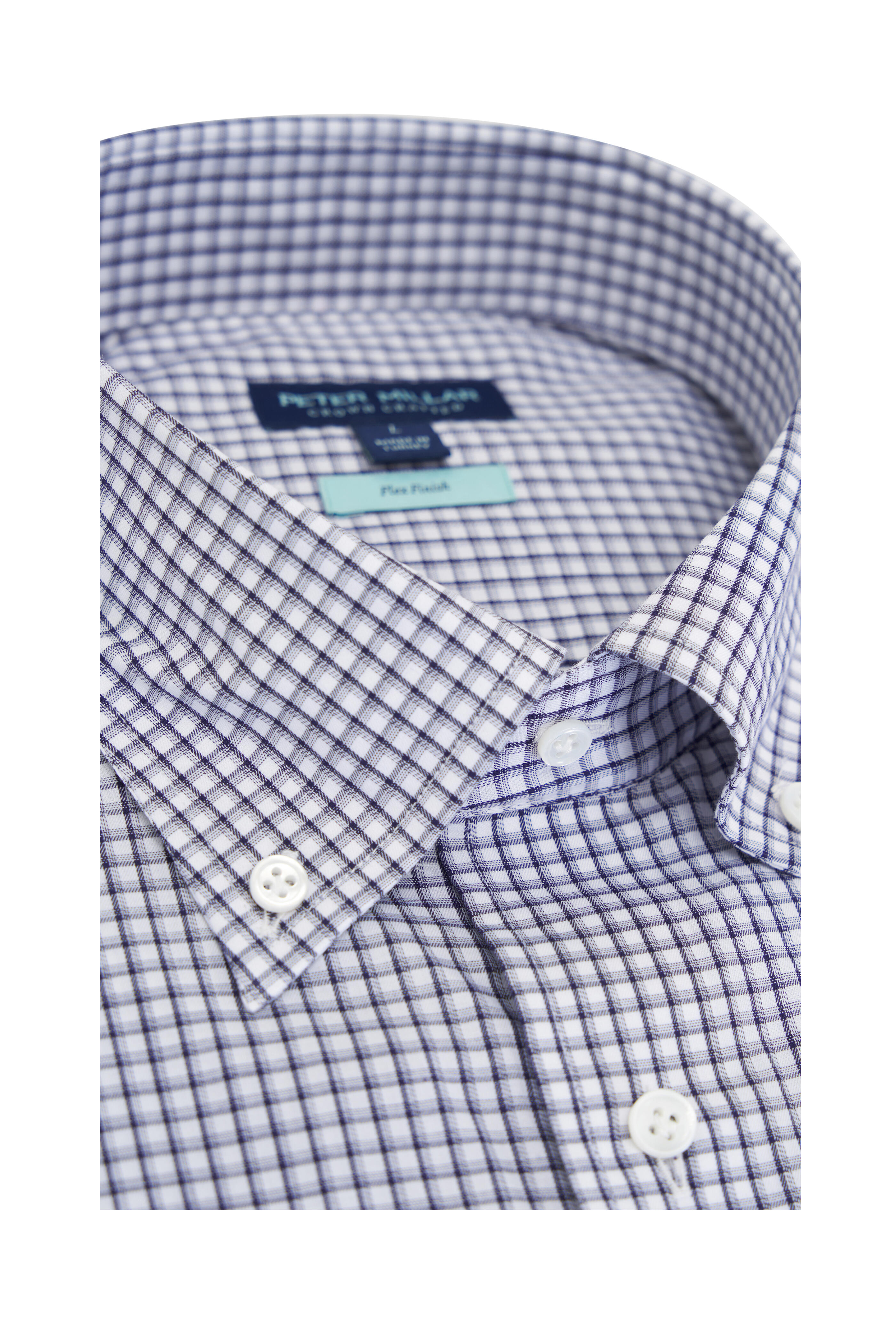 Peter Millar - Ludlow Navy Blue Cotton Sport Shirt