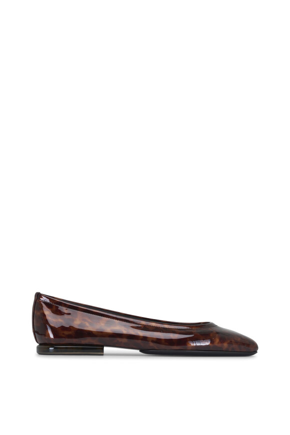 Loro Piana Primula Ballerina Animal Print Flat 