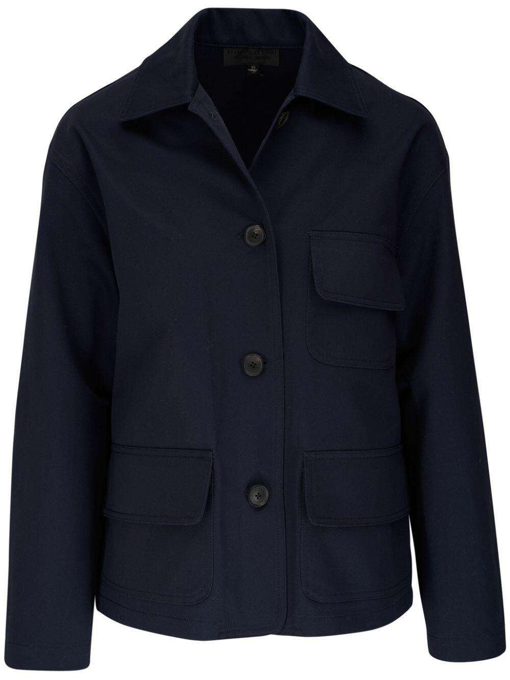 Nili Lotan - Cowan Navy Cotton Parka | Mitchell Stores