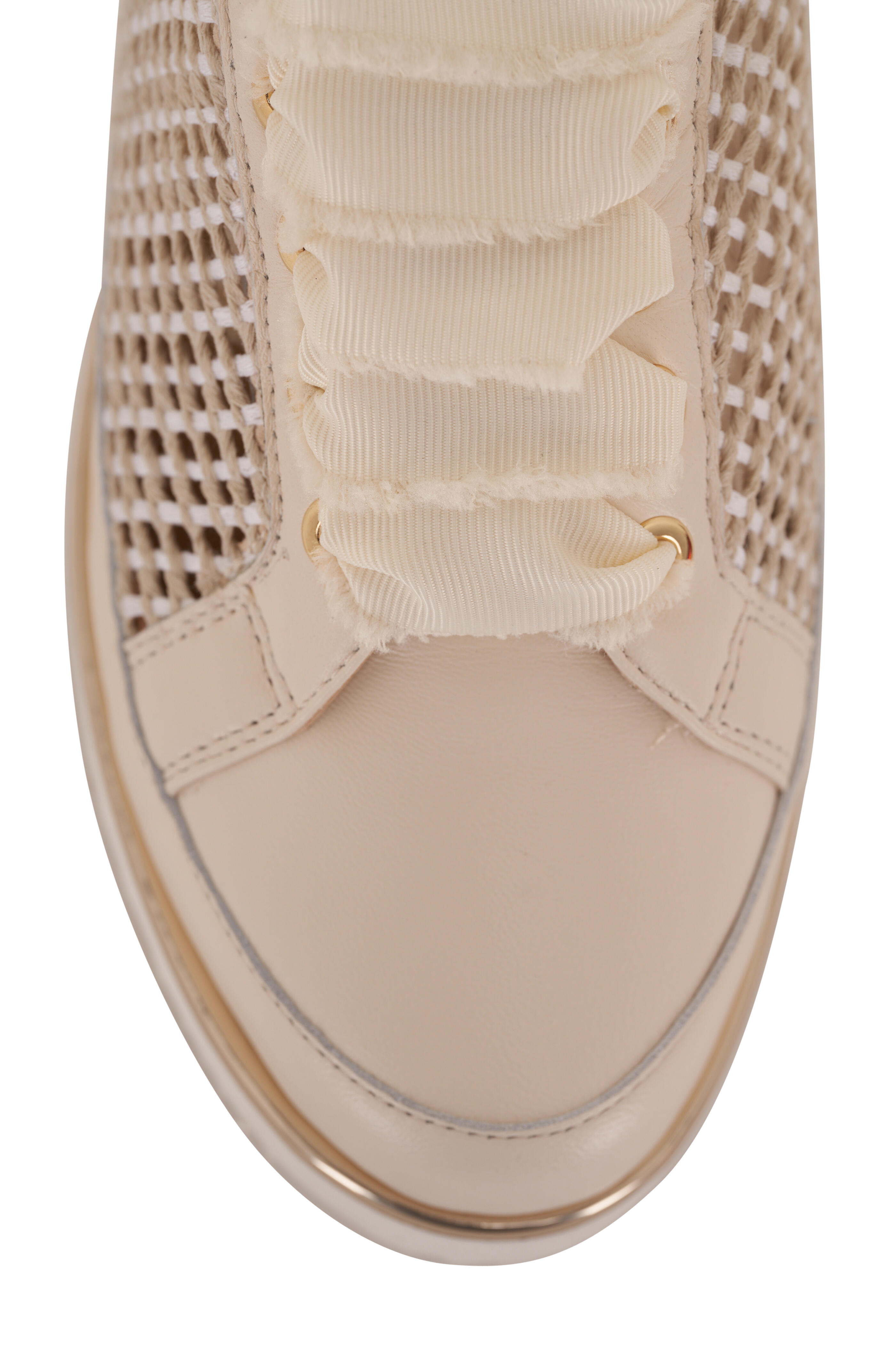Ron White - Novalee Ice Raffia Lace Up Sneaker