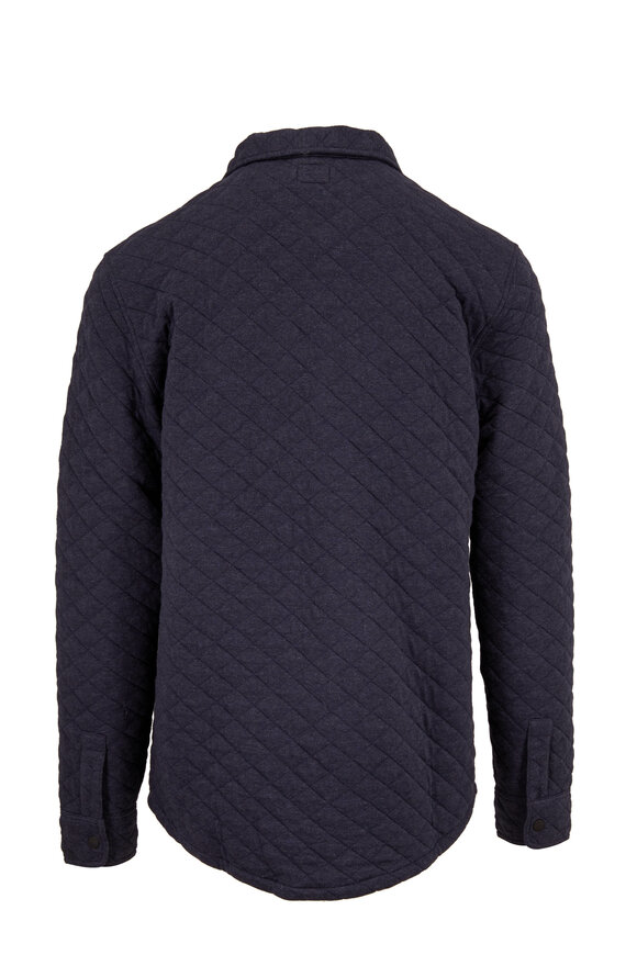 Faherty Brand - Epic Navy Blue Quilted Fleece CPO