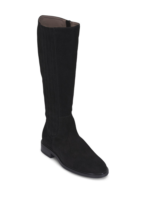 Ron White Portia Onyx Weatherproof Suede Tall Boot, 25mm - view 1