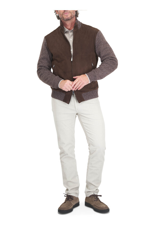 Paul & Shark Beige Houndstooth Sport Shirt - view 2