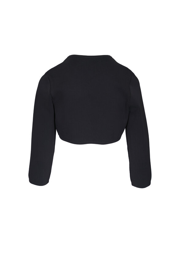 Carolina Herrera Black Knit Bolero - view 2